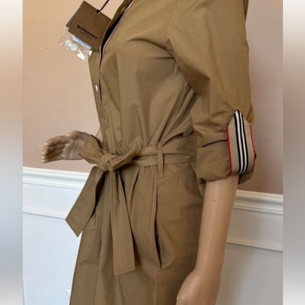 Burberry Giovanna Women’s Camel shirt  Dress 6 Euro) 8080960 NWT - Picture 11 of 12